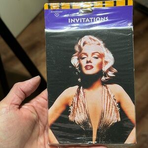 Marilyn Monroe unopened party invitations.